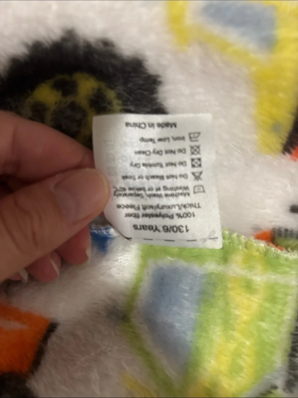 Kids' White Fleece Robe with Colorful Rescue Vehicle Print